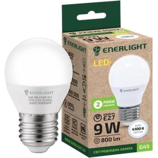 Лампа LED ENERLIGHT G45 9ВТ E27