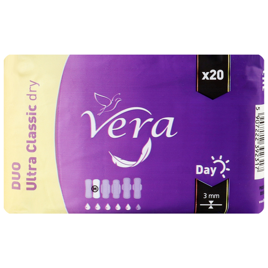 Прокладки д\кр.д.Vera Classic dry 20 шт