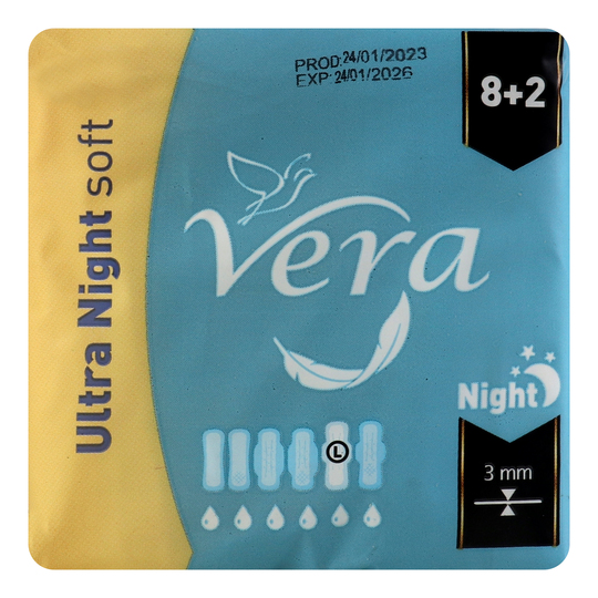 Прокладки Vera Night soft 10шт