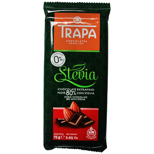 Шоколад чорний б.цукру 80% Trapa 75г