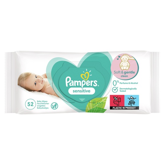 Серветки дитячі вологі Sens 52шт Pampers