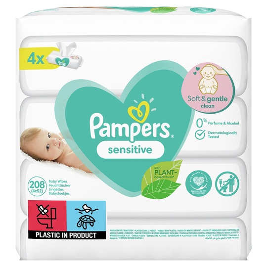 Серветки дитячі вологіSens4x52штPampers