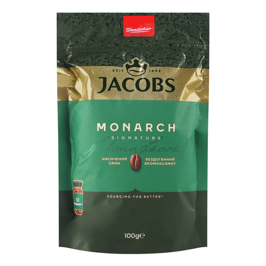 Кава розч.Якобз Монарх екон. пак 100г
