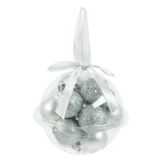 Набір пр.ял.Кулі (сріб.)Koopman 12шт*3см