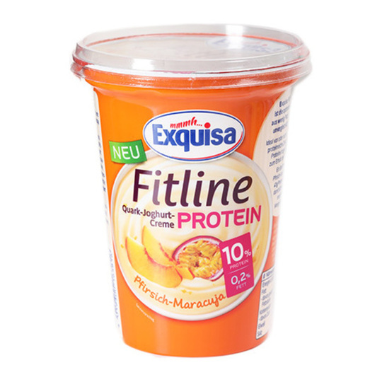 Йогурт 10% Fitline персик Exquisa 400г