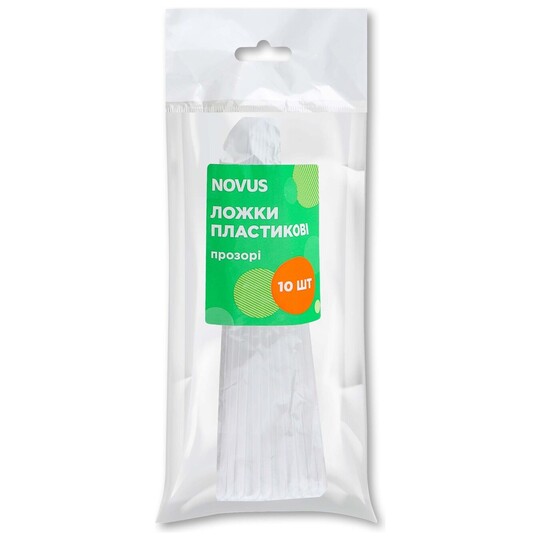 Ложки прозорі Novus 10шт