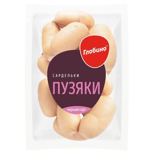 Сардельки Пузяки Глобино 1с н/о газ ваг