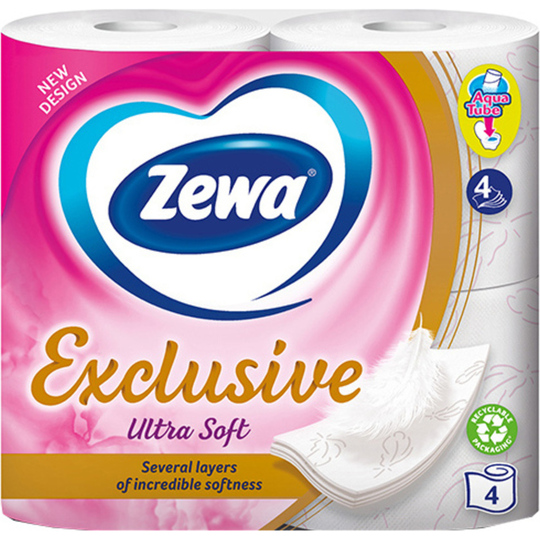 Папір туал.Exclusive ultra soft Zewa 4р