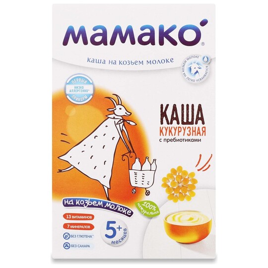 Каша кукур.пребіот.коз.мол.Мамако 200г