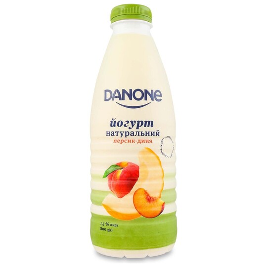 Йогурт пит. 1,5% персик-диня Данон 800г