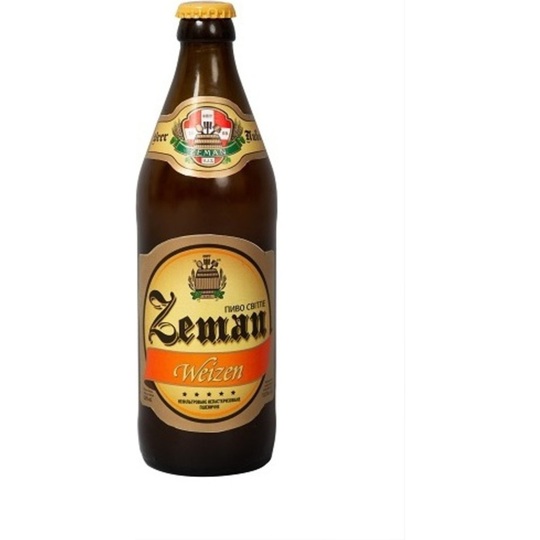 Пиво світле Земан Weizen 5,5% 0,5л с/пл