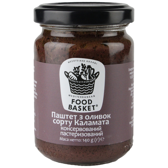 Паштет з олив.Каламата Food basket 156г