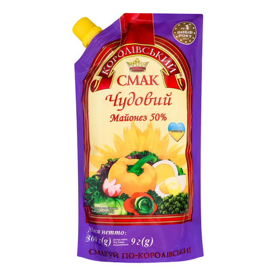 Майонез 50% Чудовий д/п 300г