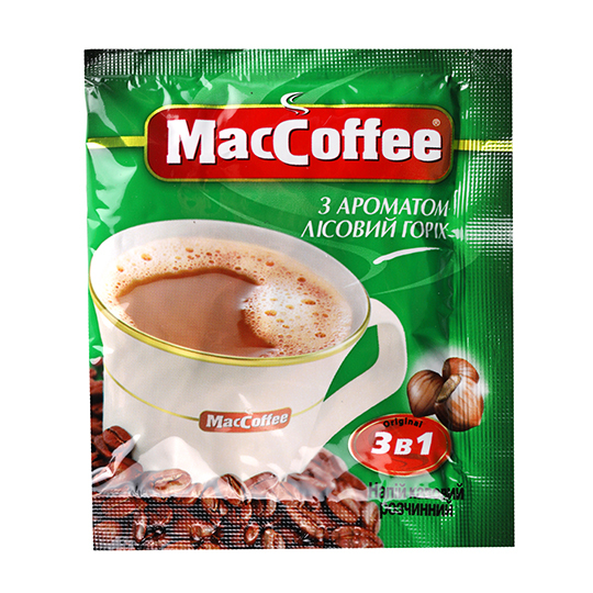 Кава роз.3в1 MacCoffee Лісовий горіх 18г