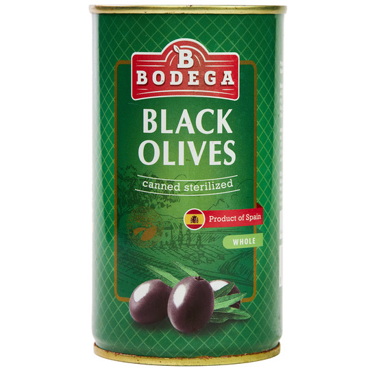 Оливки чорні з кісточкою Bodega 350г