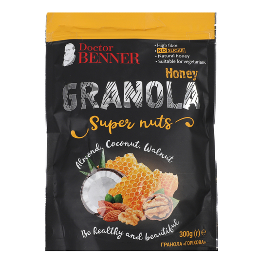 Гранола з медом+гор.Д-р Беннер 300г м/у