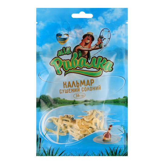 Риба кальмар суш.солон.Мій рибалка 36г