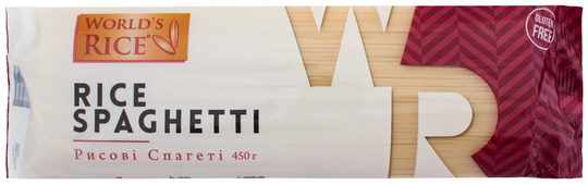 Спагеті рисові World's Rice 450г