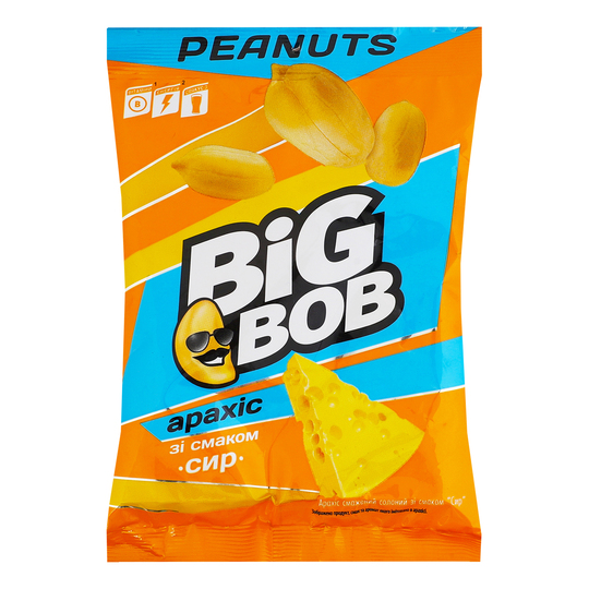 Арахіс смажений смак сиру Big Bob 120г