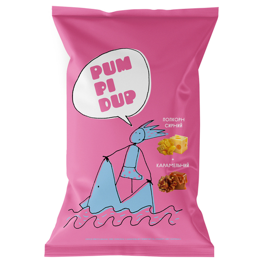 Попкорн карамель+смак сиру Pumpidup 90г