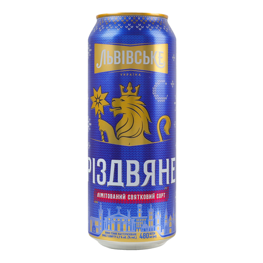 Пиво тем.Львівське Різдвян.4,4%0,48л з/б