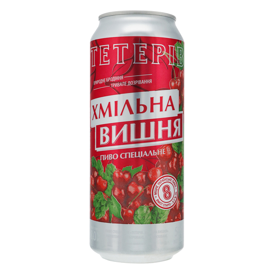 Пиво н/т Тетерів Хм.виш.ППБ 7% 0,5л з/б