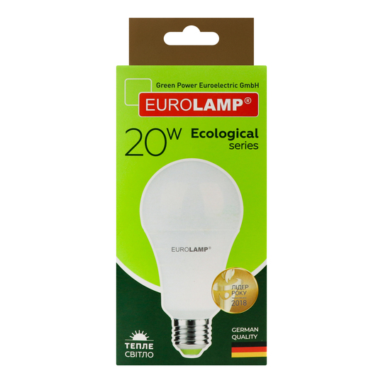 Євроламп ЕКО серія P A75 20W E27 3000K