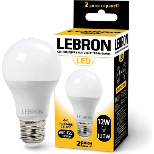 Лампа Lebron L-A60,12W,Е27,4100K