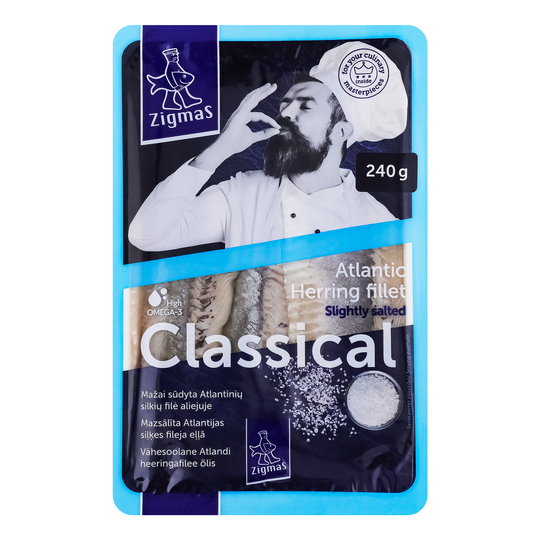 Філе оселед.слабосол.в маслі Zigmas 240г