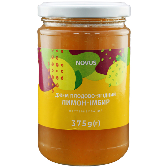 Джем Лимон-Імбир Novus с/б 375г