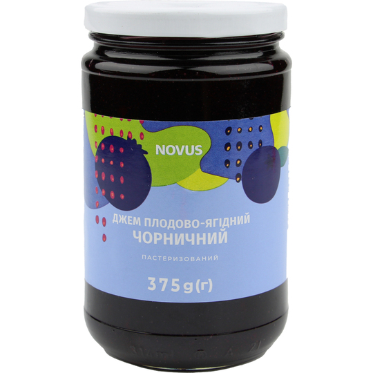Джем Чорниця Novus с/б 375г
