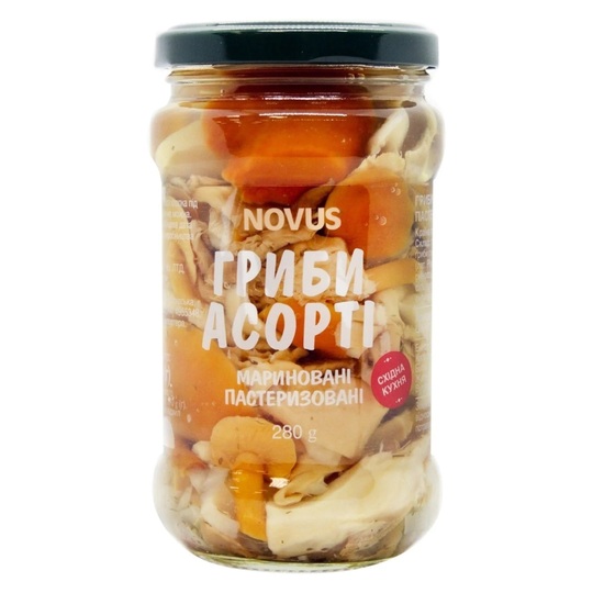Асорті з грибів Novus 280г