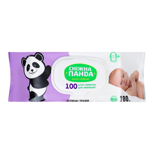 Серветки вол д/нем цілющі трави СП 100шт