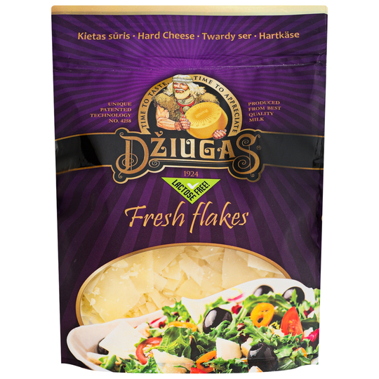 Сир тверд.терт.40% Dziugas flakes 100г