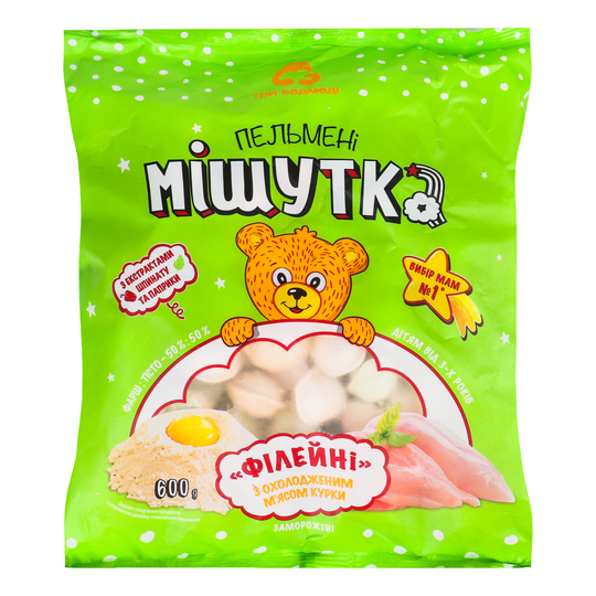 Пельмені Мішутка Філейн Три Ведмеді 600г