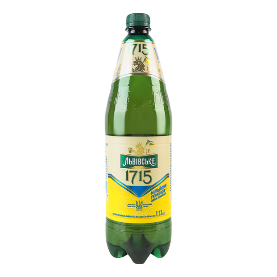 Пиво св.Львівське 1715 4,7% 1,12л ПЕТ