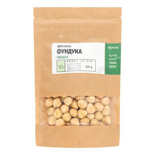 Ядра горіха фундука смажені NOVUS 100г