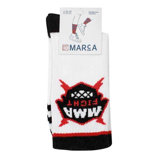 Шкарпетки ч.Marca Спорт Мма р25-29 біл