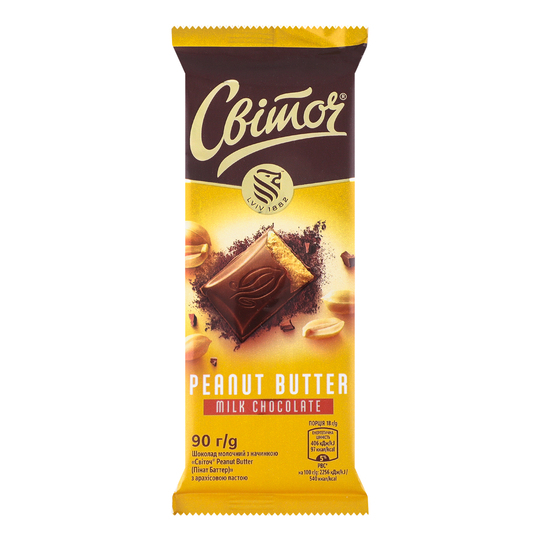 Шоколад м.з нач.арах.паста Світоч 90г