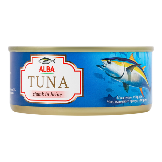 Тунець цілий вл.сок.Alba Food ж/б 150г