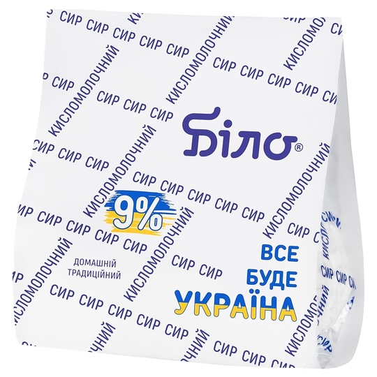 Сир кисломолоч. 9% Білоцерківське 350г