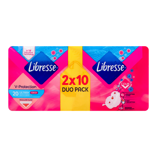 Прокладки гіг.Libresse Ultra Soft 20шт