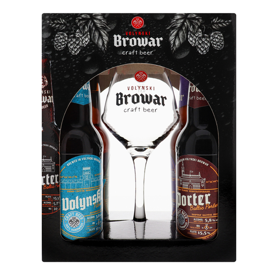 Набір пива Вол.Бровар 4*0,35+келих 0,4л