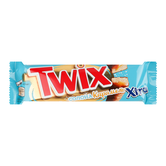Батончик ш.з солоною карамеллю Twix 75г