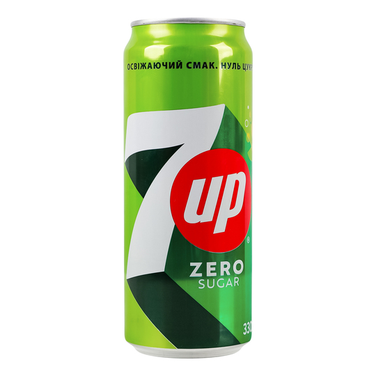 Напій газований 7-Up 0,33л з/б