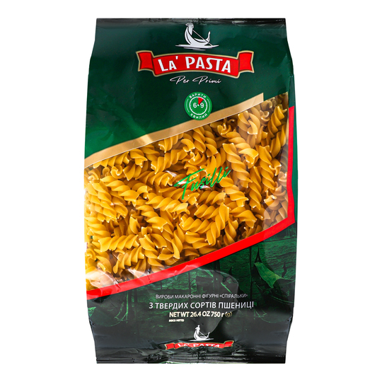 Макарони спіральки La Pasta 750г