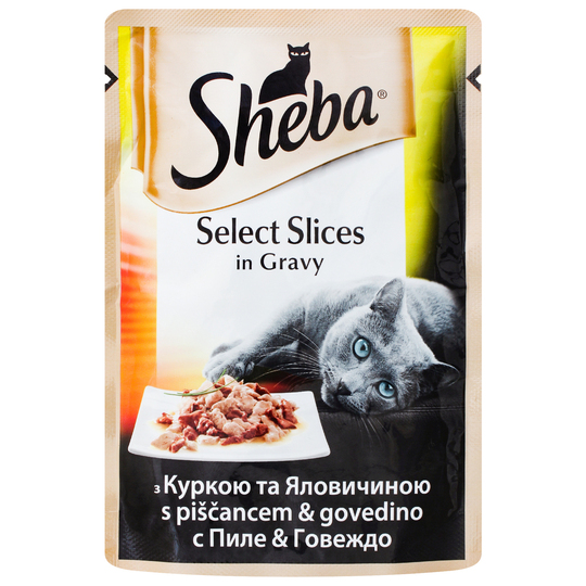 Корм д/кот.Sheba кур/ялов.в соусі 12*85г