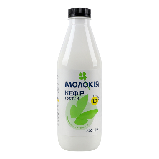 Кефір густ 1% Молокія пл.0,870кг
