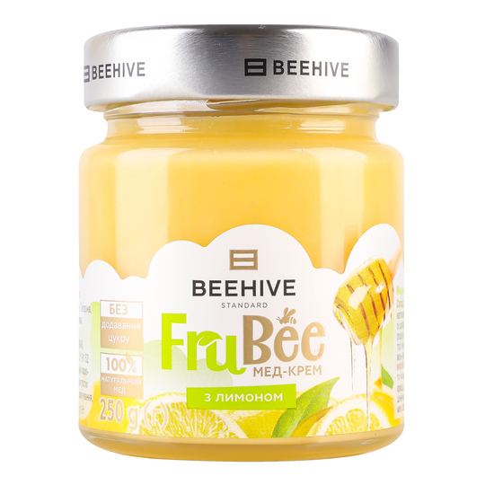 Мед крем лимон Beehive 250г