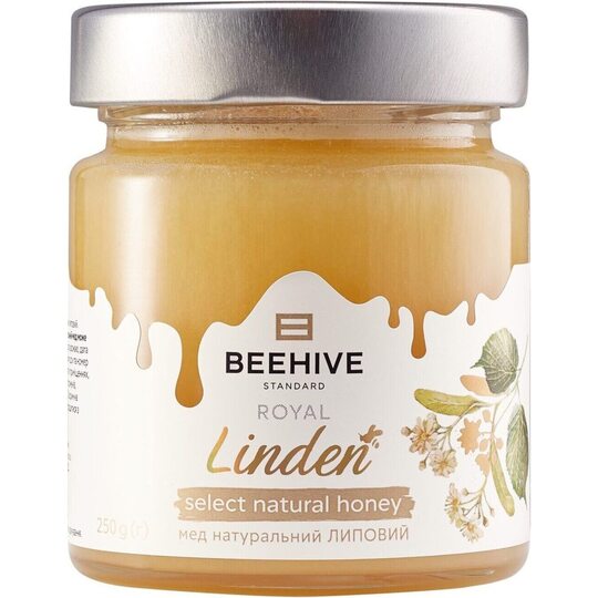Мед натуральний липовий Beehive 250г